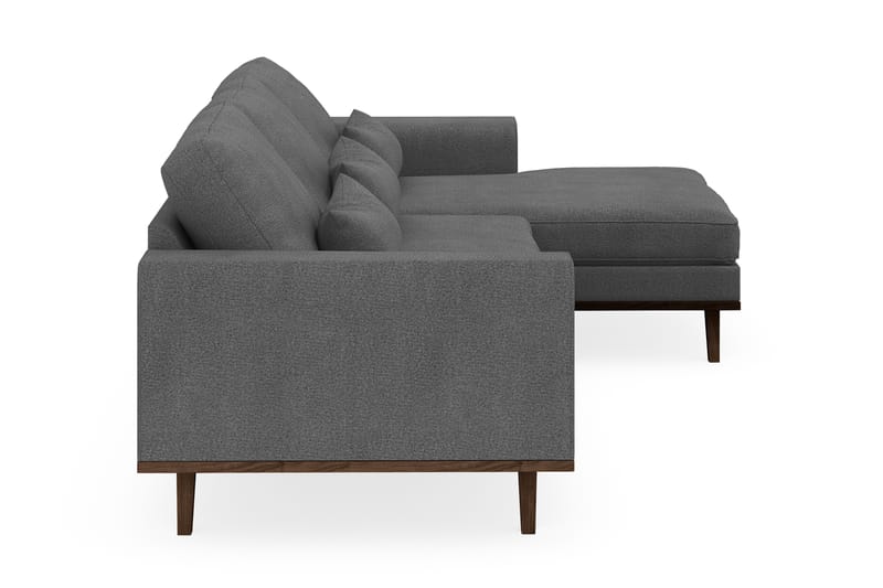 Copenhagen 4-sits Högervänd L-formad Divansoffa i Tyg - Mörkgrå - Möbler - Soffa - Divansoffor & schäslongsoffa