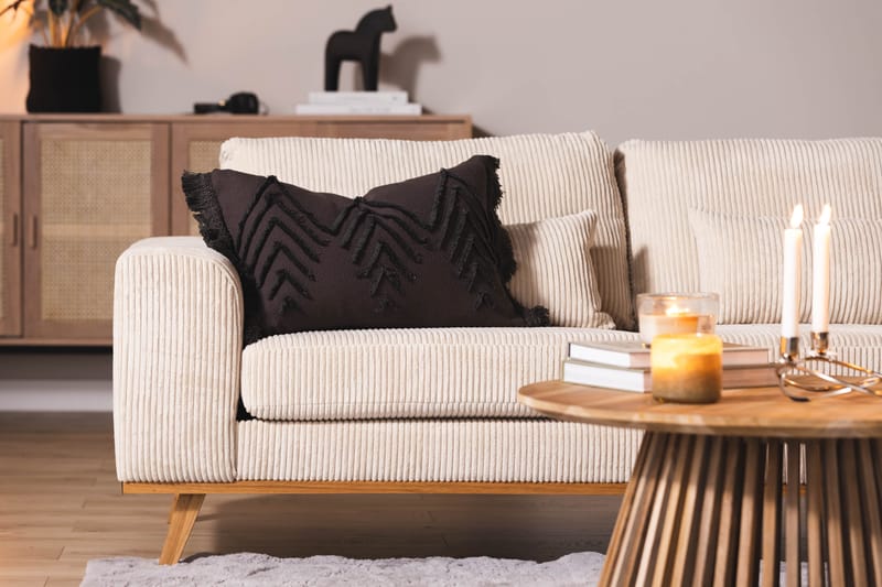 Copenhagen 4-sits Högervänd L-formad Djup Divansoffa i Manchester - Beige - Möbler - Soffa - Divansoffor & schäslongsoffa