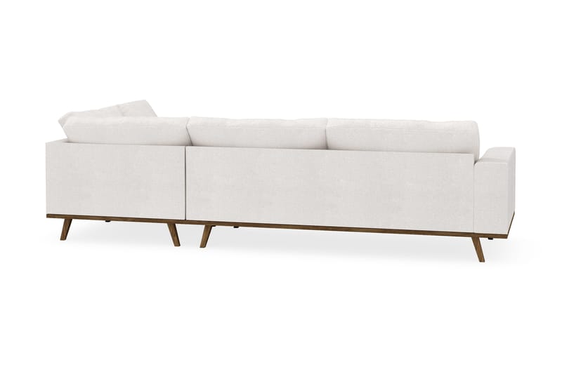 Copenhagen 4-sits Högervänd L-formad Schäslongsoffa i Bouclé - Vit - Möbler - Soffa - Divansoffor & schäslongsoffa