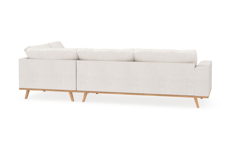 Copenhagen 4-sits Högervänd L-formad Schäslongsoffa i Bouclé - Vit - Möbler - Soffa - Divansoffor & schäslongsoffa