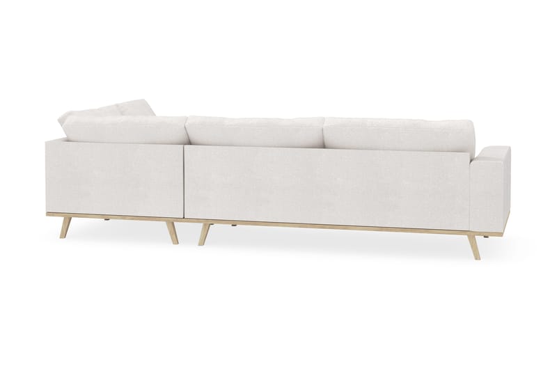 Copenhagen 4-sits Högervänd L-formad Schäslongsoffa i Bouclé - Vit - Möbler - Soffa - Divansoffor & schäslongsoffa