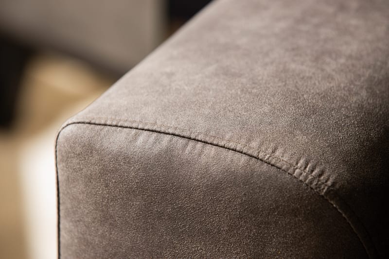 Copenhagen 4-sits Högervänd L-formad Schäslongsoffa i Konstläder - Mörkgrå - Möbler - Soffa - Divansoffor & schäslongsoffa