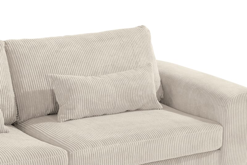 Copenhagen 4-sits Högervänd L-formad Schäslongsoffa i Manchester - Beige - Möbler - Soffa - Divansoffor & schäslongsoffa