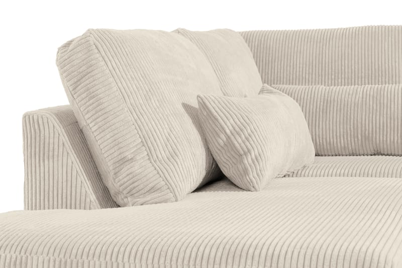 Copenhagen 4-sits Högervänd L-formad Schäslongsoffa i Manchester - Beige - Möbler - Soffa - Divansoffor & schäslongsoffa