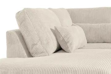 Copenhagen 4-sits Högervänd L-formad Schäslongsoffa i Manchester - Beige - Möbler - Soffa - Divansoffor & schäslongsoffa