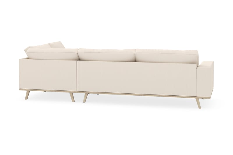 Copenhagen 4-sits Högervänd L-formad Schäslongsoffa i Manchester - Beige - Möbler - Soffa - Divansoffor & schäslongsoffa