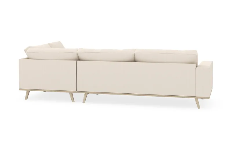 Copenhagen 4-sits Högervänd L-formad Schäslongsoffa i Manchester - Beige - Möbler - Soffa - Divansoffor & schäslongsoffa