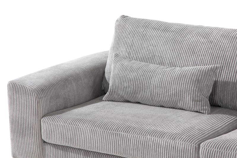 Copenhagen 4-sits Högervänd L-formad Schäslongsoffa i Manchester - Ljusgrå - Möbler - Soffa - Divansoffor & schäslongsoffa