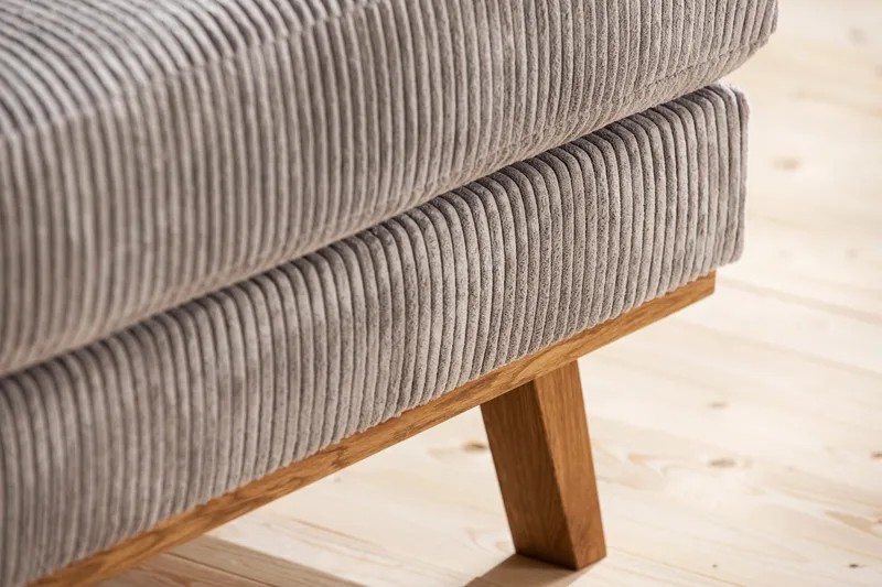 Copenhagen 4-sits Högervänd L-formad Schäslongsoffa i Manchester - Ljusgrå - Möbler - Soffa - Divansoffor & schäslongsoffa