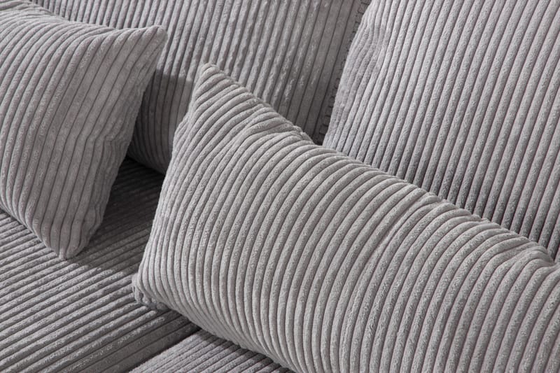 Copenhagen 4-sits Högervänd L-formad Schäslongsoffa i Manchester - Ljusgrå - Möbler - Soffa - Divansoffor & schäslongsoffa