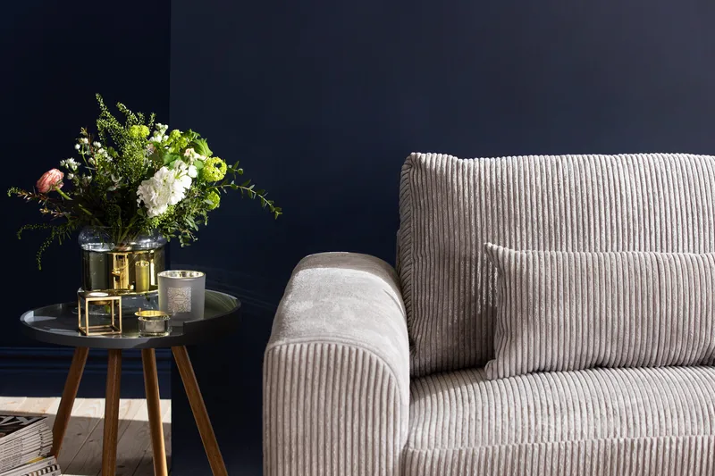 Copenhagen 4-sits Högervänd L-formad Schäslongsoffa i Manchester - Ljusgrå - Möbler - Soffa - Divansoffor & schäslongsoffa