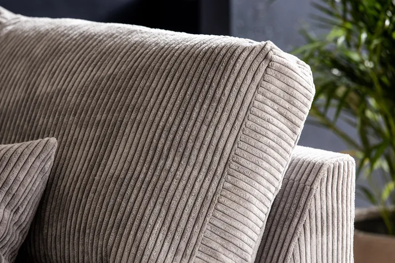 Copenhagen 4-sits Högervänd L-formad Schäslongsoffa i Manchester - Ljusgrå - Möbler - Soffa - Divansoffor & schäslongsoffa