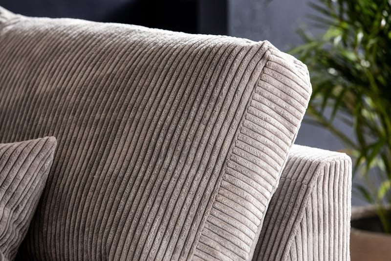 Copenhagen 4-sits Högervänd L-formad Schäslongsoffa i Manchester - Ljusgrå - Möbler - Soffa - Divansoffor & schäslongsoffa