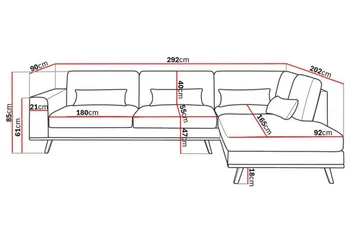 Copenhagen 4-sits Högervänd L-formad Schäslongsoffa i Manchester - Ljusgrå - Möbler - Soffa - Divansoffor & schäslongsoffa