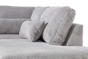 Copenhagen 4-sits Högervänd L-formad Schäslongsoffa i Manchester - Ljusgrå - Möbler - Soffa - Divansoffor & schäslongsoffa