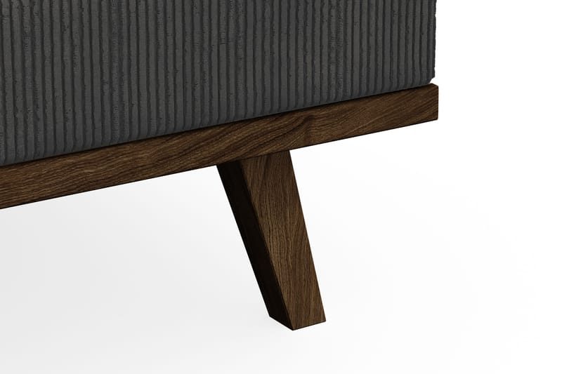 Copenhagen 4-sits Högervänd L-formad Schäslongsoffa i Manchester - Mörkgrå - Möbler - Soffa - Divansoffor & schäslongsoffa