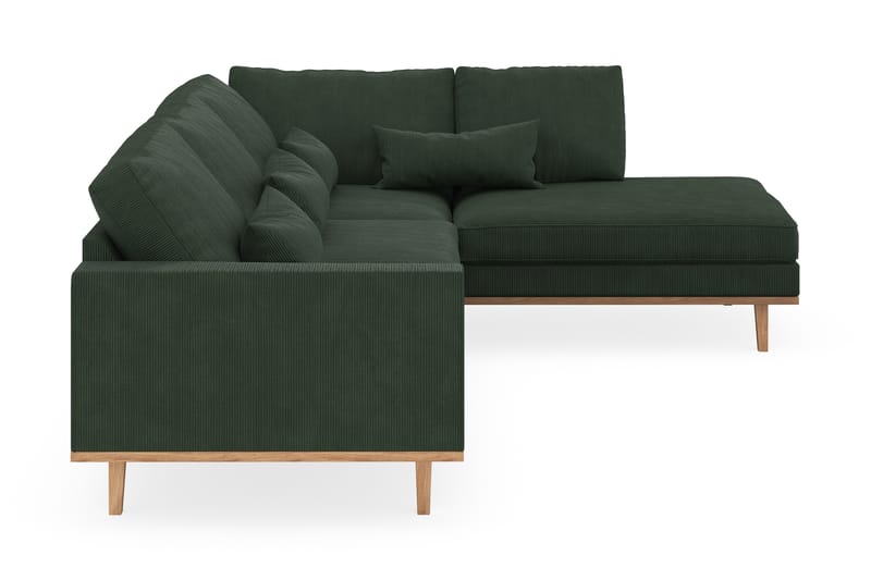 Copenhagen 4-sits Högervänd L-formad Schäslongsoffa i Manchester - Mörkgrön - Möbler - Soffa - Divansoffor & schäslongsoffa