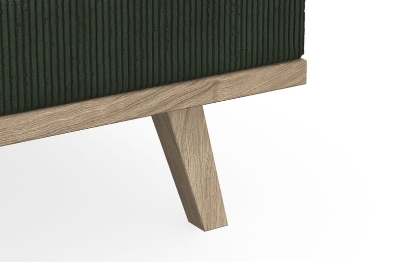 Copenhagen 4-sits Högervänd L-formad Schäslongsoffa i Manchester - Mörkgrön - Möbler - Soffa - Divansoffor & schäslongsoffa