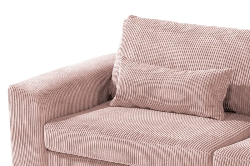 Copenhagen 4-sits Högervänd L-formad Schäslongsoffa i Manchester - Rosa - Möbler - Soffa - Divansoffor & schäslongsoffa