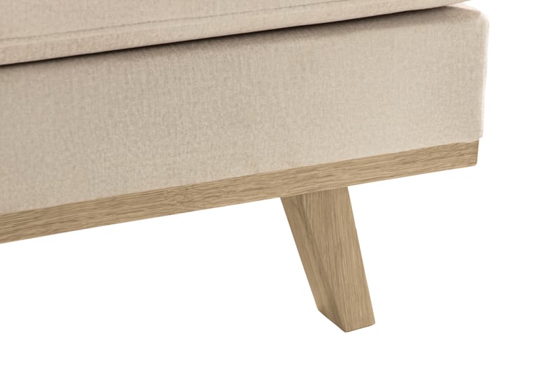 Copenhagen 4-sits Högervänd L-formad Schäslongsoffa i Sammet - Beige - Möbler - Soffa - Divansoffor & schäslongsoffa