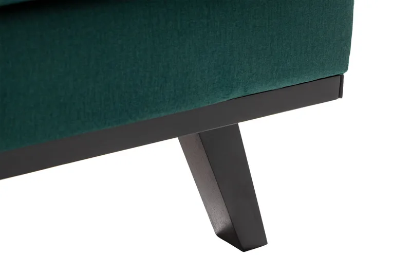 Copenhagen 4-sits Högervänd L-formad Schäslongsoffa i Sammet - Grön - Möbler - Soffa - Divansoffor & schäslongsoffa