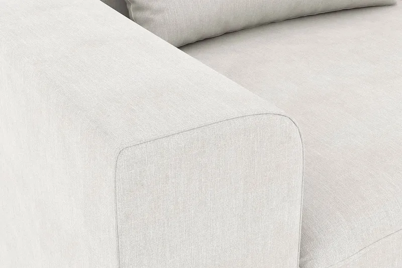 Copenhagen 4-sits Högervänd L-formad Schäslongsoffa i Tyg - Ljusgrå - Möbler - Soffa - Divansoffor & schäslongsoffa