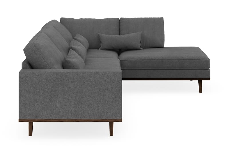 Copenhagen 4-sits Högervänd L-formad Schäslongsoffa i Tyg - Mörkgrå - Möbler - Soffa - Divansoffor & schäslongsoffa