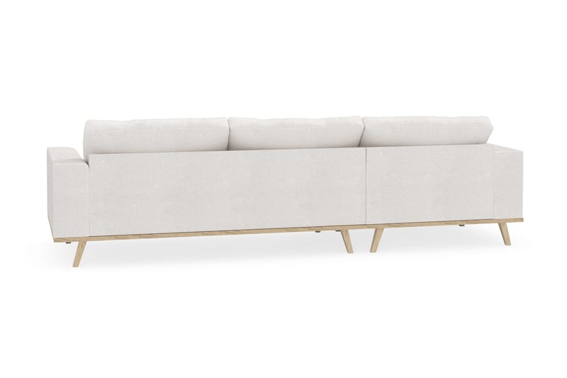 Copenhagen 4-sits Vänstervänd L-formad Divansoffa i Bouclé - Vit - Möbler - Soffa - Divansoffor & schäslongsoffa