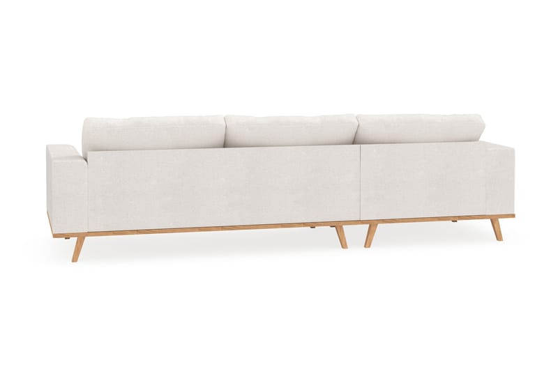 Copenhagen 4-sits Vänstervänd L-formad Divansoffa i Bouclé - Vit - Möbler - Soffa - Divansoffor & schäslongsoffa