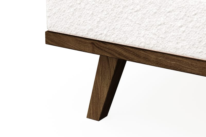 Copenhagen 4-sits Vänstervänd L-formad Divansoffa i Bouclé - Vit - Möbler - Soffa - Divansoffor & schäslongsoffa