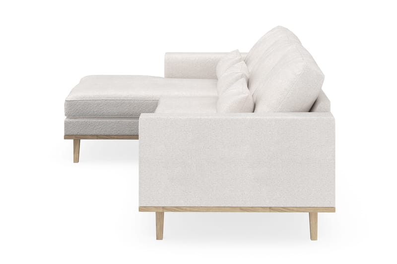 Copenhagen 4-sits Vänstervänd L-formad Divansoffa i Bouclé - Vit - Möbler - Soffa - Divansoffor & schäslongsoffa