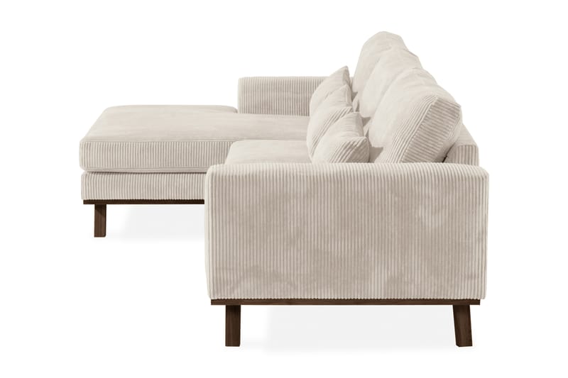 Copenhagen 4-sits Vänstervänd L-formad Divansoffa i Manchester - Beige - Möbler - Soffa - Divansoffor & schäslongsoffa