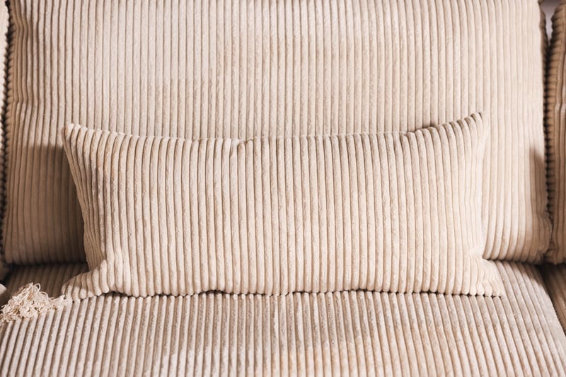 Copenhagen 4-sits Vänstervänd L-formad Divansoffa i Manchester - Beige - Möbler - Soffa - Divansoffor & schäslongsoffa