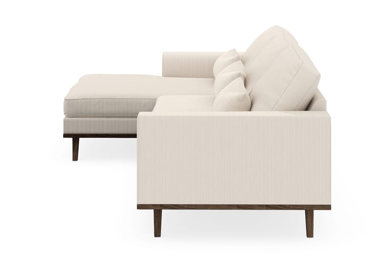 Copenhagen 4-sits Vänstervänd L-formad Divansoffa i Manchester - Beige - Möbler - Soffa - Divansoffor & schäslongsoffa