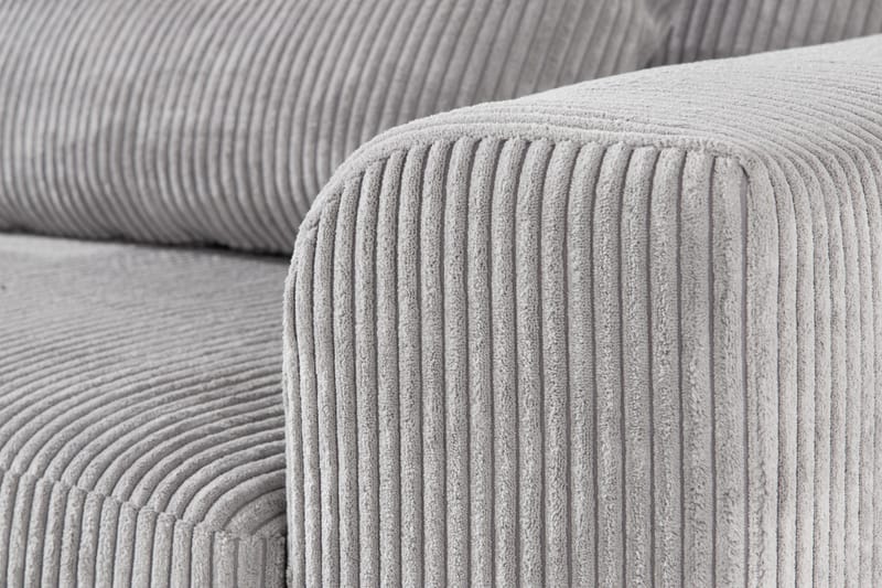 Copenhagen 4-sits Vänstervänd L-formad Divansoffa i Manchester - Ljusgrå - Möbler - Soffa - Divansoffor & schäslongsoffa