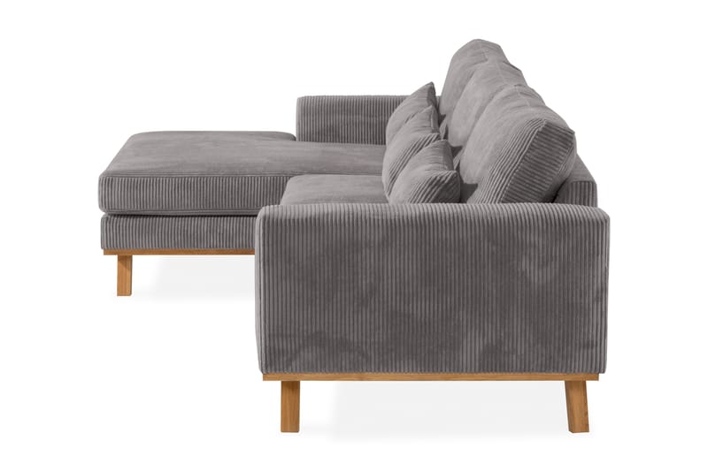 Copenhagen 4-sits Vänstervänd L-formad Divansoffa i Manchester - Mörkgrå - Möbler - Soffa - Divansoffor & schäslongsoffa