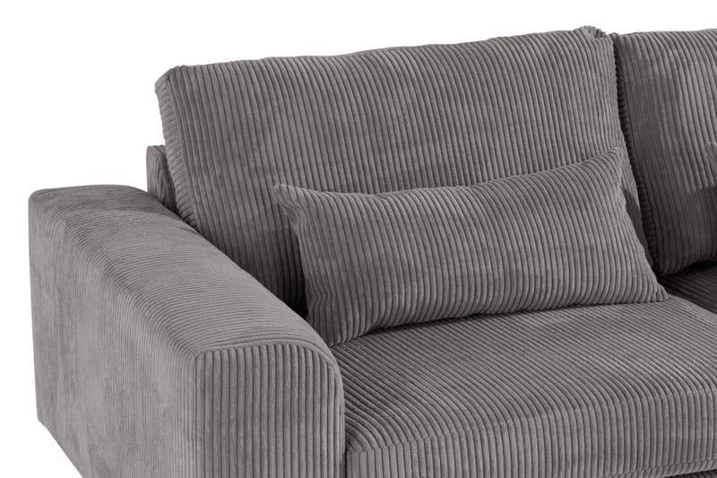 Copenhagen 4-sits Vänstervänd L-formad Divansoffa i Manchester - Mörkgrå - Möbler - Soffa - Divansoffor & schäslongsoffa