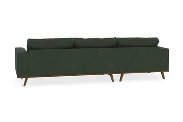 Copenhagen 4-sits Vänstervänd L-formad Divansoffa i Manchester - Mörkgrön - Möbler - Soffa - Divansoffor & schäslongsoffa