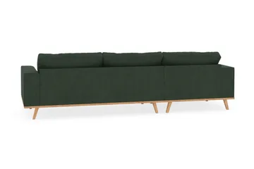 Copenhagen 4-sits Vänstervänd L-formad Divansoffa i Manchester - Mörkgrön - Möbler - Soffa - Divansoffor & schäslongsoffa