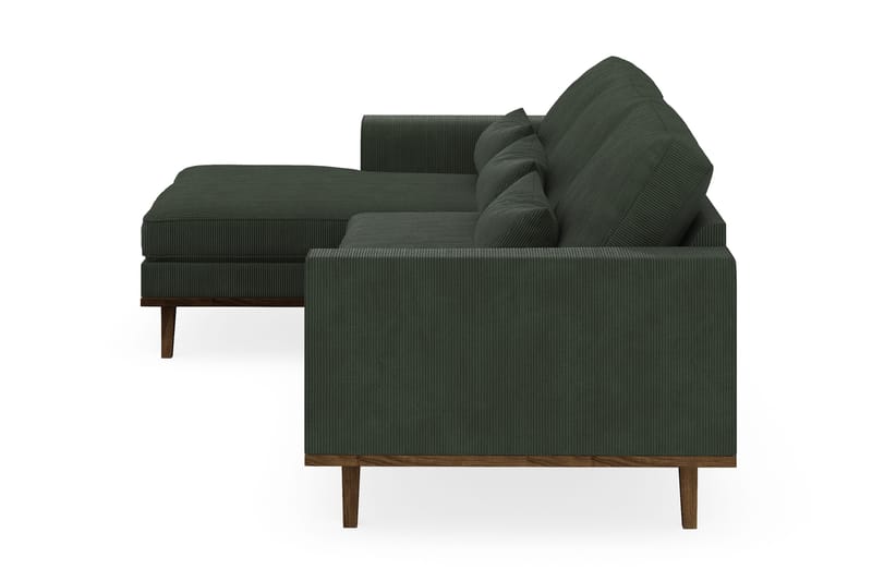 Copenhagen 4-sits Vänstervänd L-formad Divansoffa i Manchester - Mörkgrön - Möbler - Soffa - Divansoffor & schäslongsoffa