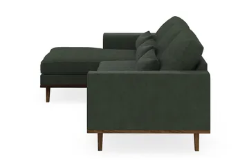 Copenhagen 4-sits Vänstervänd L-formad Divansoffa i Manchester - Mörkgrön - Möbler - Soffa - Divansoffor & schäslongsoffa