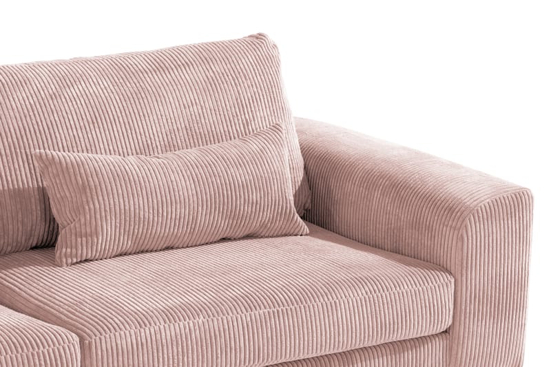 Copenhagen 4-sits Vänstervänd L-formad Divansoffa i Manchester - Rosa - Möbler - Soffa - Divansoffor & schäslongsoffa