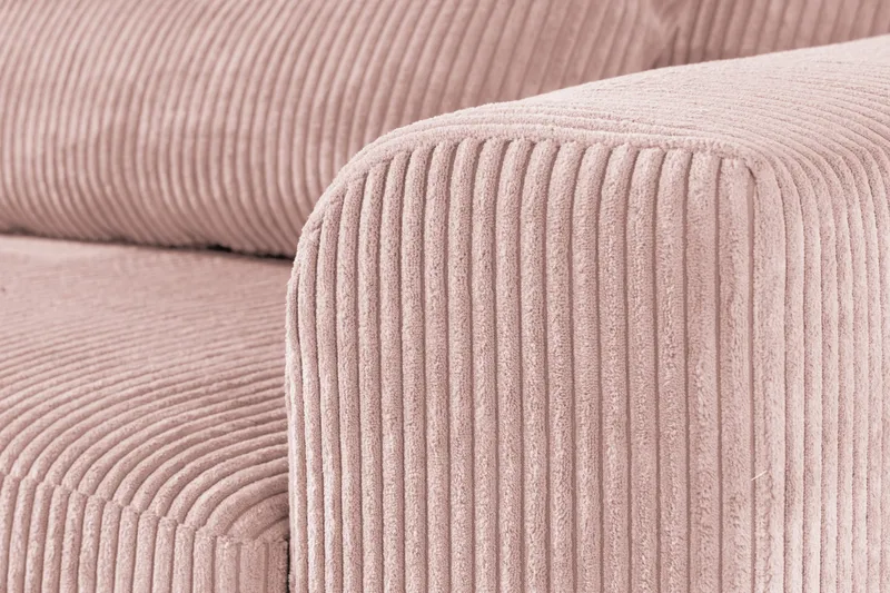 Copenhagen 4-sits Vänstervänd L-formad Divansoffa i Manchester - Rosa - Möbler - Soffa - Divansoffor & schäslongsoffa