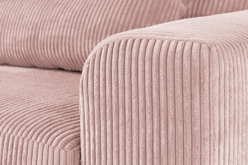 Copenhagen 4-sits Vänstervänd L-formad Divansoffa i Manchester - Rosa - Möbler - Soffa - Divansoffor & schäslongsoffa