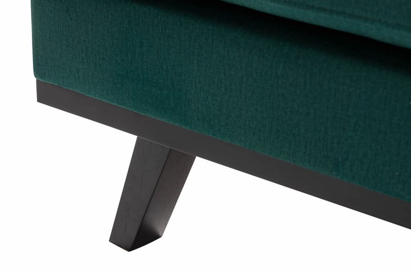 Copenhagen 4-sits Vänstervänd L-formad Divansoffa i Sammet - Grön - Möbler - Soffa - Divansoffor & schäslongsoffa