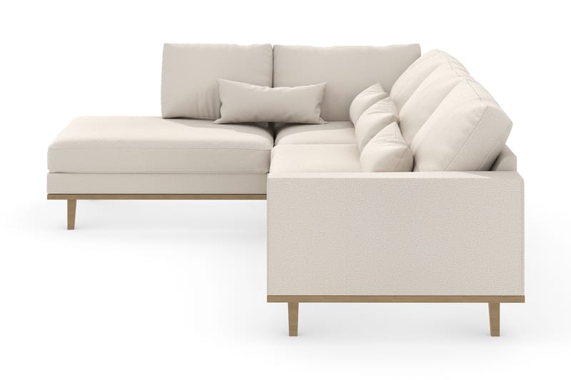 Copenhagen 4-sits Vänstervänd L-formad Divansoffa i Tyg - Beige - Möbler - Soffa - Divansoffor & schäslongsoffa