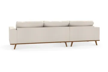 Copenhagen 4-sits Vänstervänd L-formad Divansoffa i Tyg - Beige - Möbler - Soffa - Divansoffor & schäslongsoffa