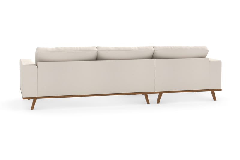 Copenhagen 4-sits Vänstervänd L-formad Divansoffa i Tyg - Beige - Möbler - Soffa - Divansoffor & schäslongsoffa