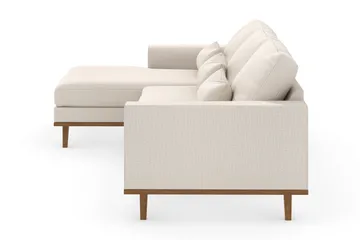 Copenhagen 4-sits Vänstervänd L-formad Divansoffa i Tyg - Beige - Möbler - Soffa - Divansoffor & schäslongsoffa