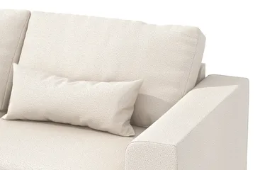 Copenhagen 4-sits Vänstervänd L-formad Divansoffa i Tyg - Beige - Möbler - Soffa - Divansoffor & schäslongsoffa